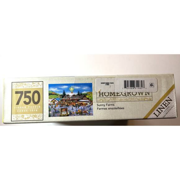 Master Pieces Linen Puzzle: Sunny Farms (750 Pieces) vn - Picture 2 of 3